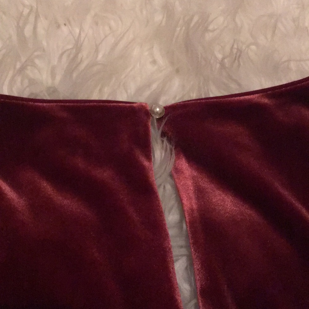 WHBM Velvet-Bodice Jumpsuit - Picture 7 of 8